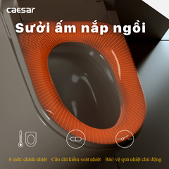 Bồn cầu điện tử Caesar CA1380H