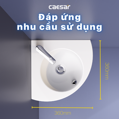 Lavabo chậu rửa mặt Caesar L2014 treo góc