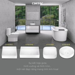 Lavabo chậu rửa mặt Caesar LF5256 đặt bàn