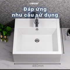 Lavabo chậu rửa mặt Caesar LF5236 đặt bàn