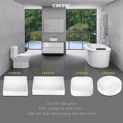 Lavabo chậu rửa mặt Caesar LF5258 đặt bàn