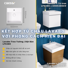 Bộ Lavabo tủ Caesar LF5380 + EH05380AV