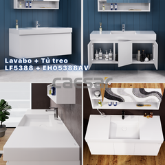 Bộ Lavabo tủ Caesar LF5388 + EH05388AV