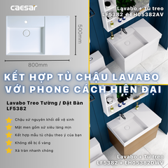 Bộ Lavabo tủ Caesar LF5382 + EH05382DWV