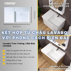 Bộ Lavabo tủ Caesar LF5384 + EH05384DWV
