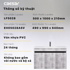 Bộ Lavabo tủ Caesar LF5028 + EH05028ASV
