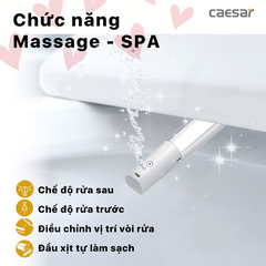 Nắp Bàn Cầu Điện Tử Caesar TAF400H Đa Năng