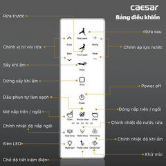 Nắp Bồn Cầu Điện Tử CAESAR TAF512H Đa Năng