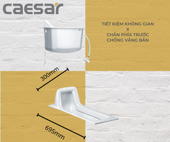 Bồn cầu xổm Caeasar C1230