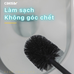 Cọ vệ sinh bàn cầu Caesar Q6308B màu đen