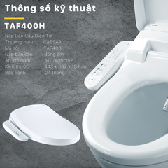 Nắp Bàn Cầu Điện Tử Caesar TAF400H Đa Năng