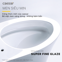 Bồn Cầu CAESAR CD1342 2 Khối Nắp Êm