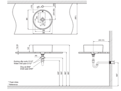 Lavabo chậu rửa mặt INAX L-295V đặt bàn (L295V)