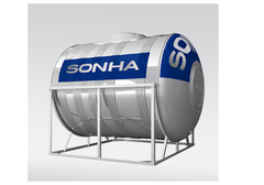 Bồn Inox Sơn Hà 3000L Ngang