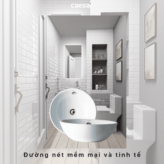 Lavabo chậu rửa mặt Caesar L5215 đặt bàn