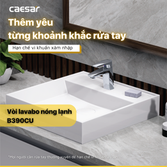 Vòi lavabo chậu rửa mặt Caesar B390CU nóng lạnh