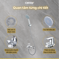 Vòi sen tắm nóng lạnh Caesar S493C