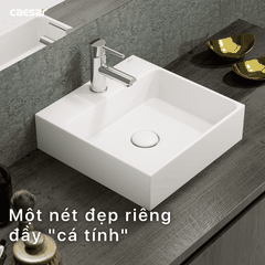 Lavabo chậu rửa mặt Caesar LF5257 đặt bàn