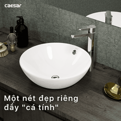 Lavabo chậu rửa mặt Caesar L5215 đặt bàn
