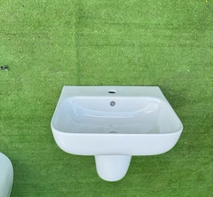 Lavabo chậu rửa mặt HONORCY 302 treo tường chân ngắn