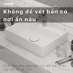 Lavabo chậu rửa mặt Caesar LF5259 đặt bàn