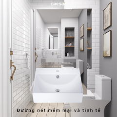 Lavabo Caesar LF5301 Bán Âm Dương Vành