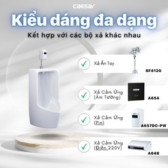 Bồn tiểu nam Caesar U0282 treo tường