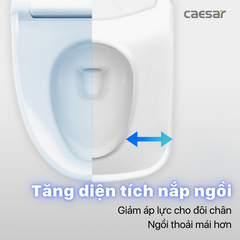 Bồn cầu điện tử Caesar CA1380H