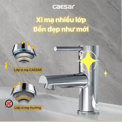 Vòi lavabo chậu rửa mặt Caesar B350CU nóng lạnh