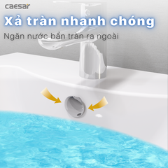 Lavabo chậu rửa mặt Caesar LF5238 treo góc