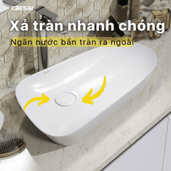 Lavabo chậu rửa mặt Caesar LF5260 đặt bàn