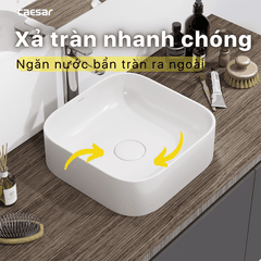Lavabo chậu rửa mặt Caesar LF5256 đặt bàn
