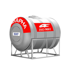 Bồn nước inox DAPHA Alpha 500 lít SUS304 ngang (500l nằm)