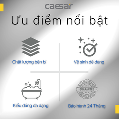 Bồn tắm dài Caesar AT0440L(R) dài 1m4 loại chân yếm