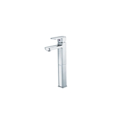 Vòi lavabo chậu rửa mặt Caesar B551CU nóng lạnh cổ cao kèm nút xả nhấn