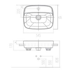Lavabo chậu rửa mặt American Standard VF-0320 bán âm