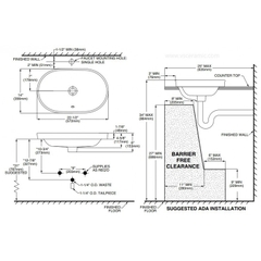 Lavabo chậu rửa mặt American Standard WP-0310 đặt bàn