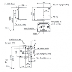Máy sấy tay TOTO TYC322M tốc độ cao
