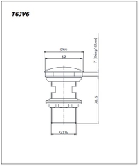 Nút xả nhấn TOTO T6JV6