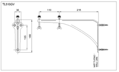 Bộ Giá Đỡ Chậu Âm Bàn TOTO TL516GV
