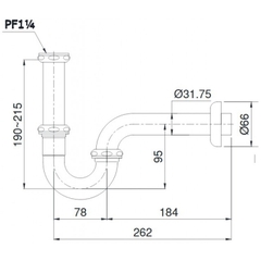 Ống thải chữ P TOTO TVLF402