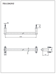 Thanh Vắt Khăn TOTO TS113A2V2
