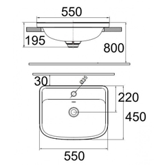 Lavabo chậu rửa mặt American Standard VF-0462 bán âm