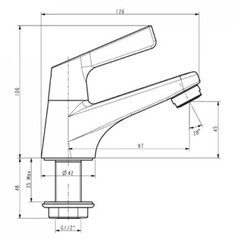 Vòi lavabo chậu rửa mặt American Standard WF-T601 nước lạnh