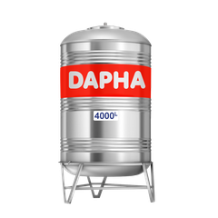 Bồn nước inox DAPHA Alpha 4000 lít SUS304 đứng (4000l)