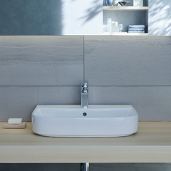 Lavabo chậu rửa mặt INAX AL-632VEC đặt bàn 3 lỗ (AL632V)