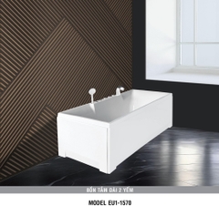 Bồn tắm dài Euroca EU1-1570 dài 1m5 chân yếm đặt sàn