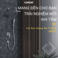 Sen tắm đứng âm tường Caesar BS641 nóng lạnh