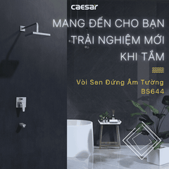 Sen tắm đứng âm tường Caesar BS644 nóng lạnh