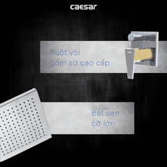 Sen tắm đứng âm tường Caesar BS644 nóng lạnh